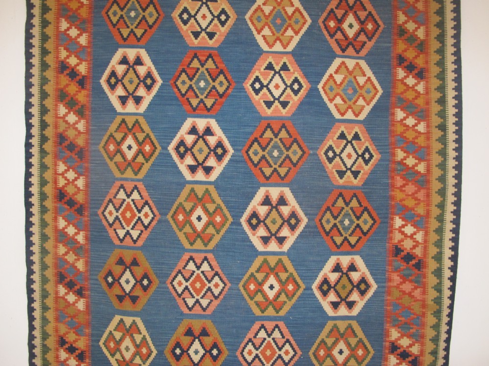 Fine Qashqai Kilim, Persia, circa 1910, 2.54m x 1.62m View X