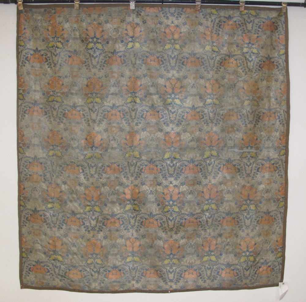 Fine 18th Century European Silk Brocade Panel, 1.92m x 2.02m