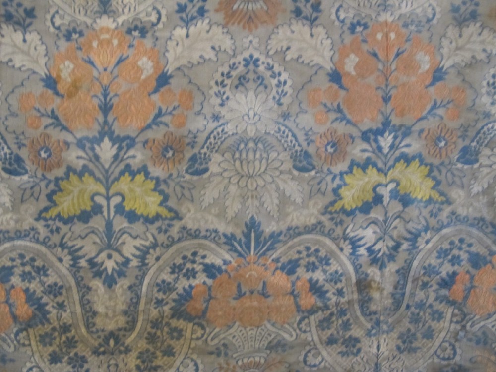 Fine 18th Century European Silk Brocade Panel, 1.92m x 2.02m View VI