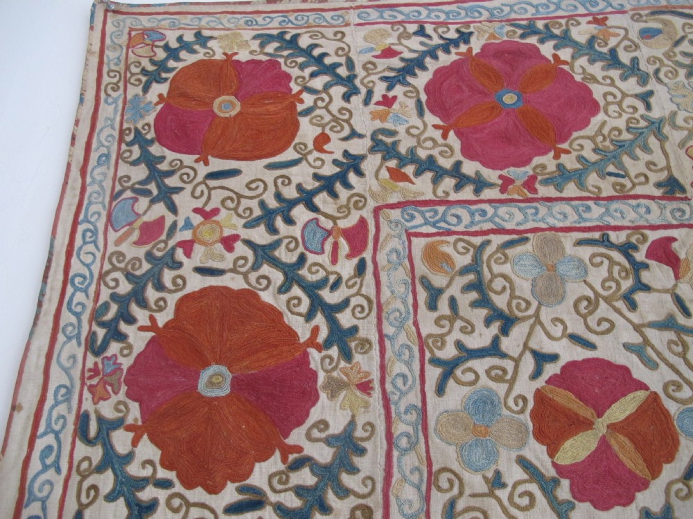 Bokhara Suzani, Uzbekistan, Circa 1860, 1.50m x 1.18m View III