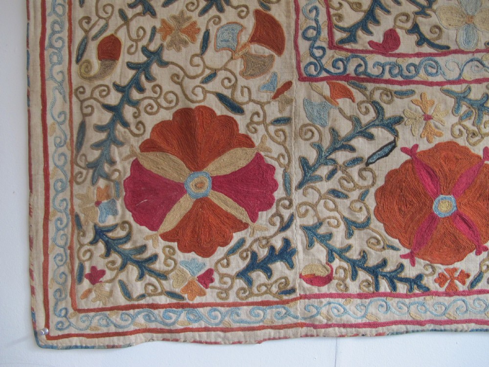 Bokhara Suzani, Uzbekistan, Circa 1860, 1.50m x 1.18m View V