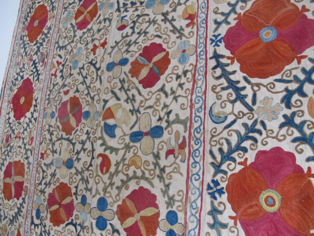 Bokhara Suzani, Uzbekistan, Circa 1860, 1.50m x 1.18m View X