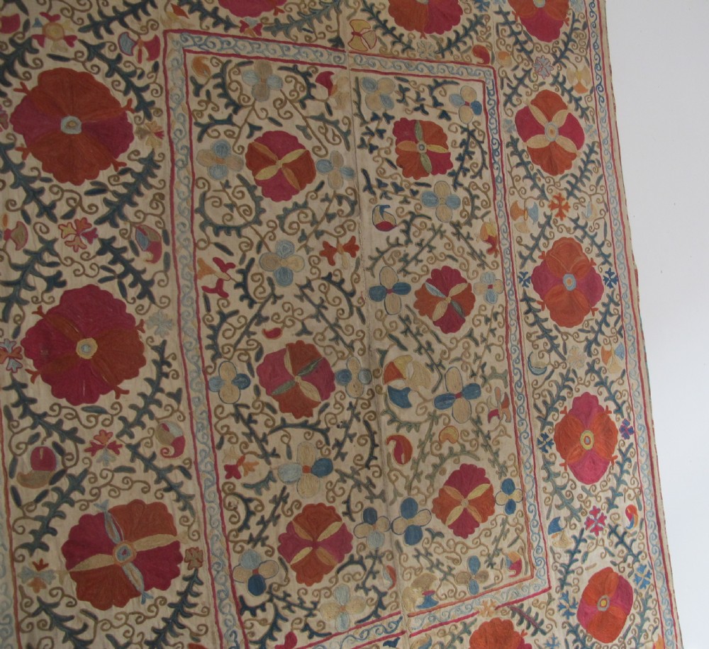 Bokhara Suzani, Uzbekistan, Circa 1860, 1.50m x 1.18m View XI