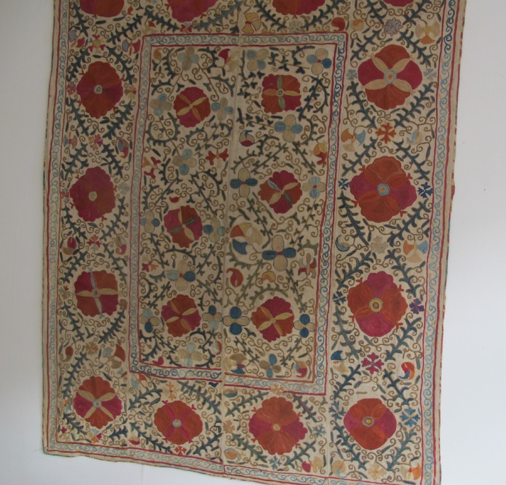 Bokhara Suzani, Uzbekistan, Circa 1860, 1.50m x 1.18m View XII