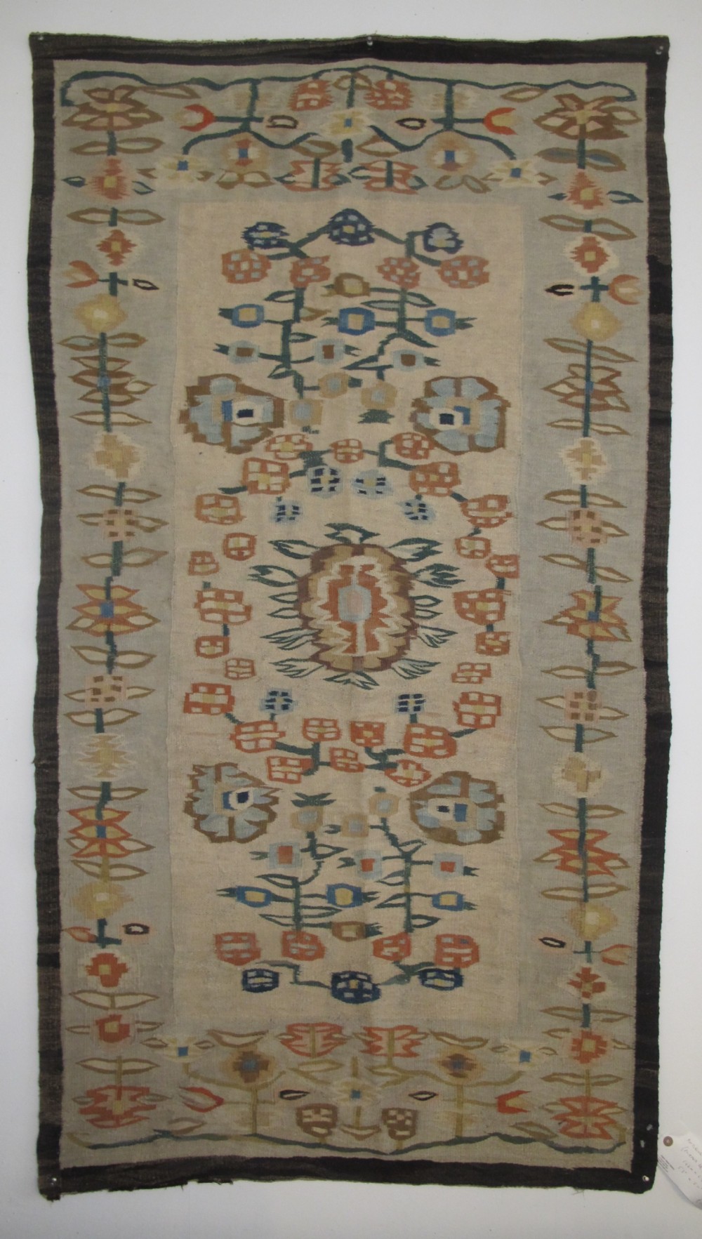 UKrainian Wool Kilim, Circa 1890, 1.62m x 0.87m