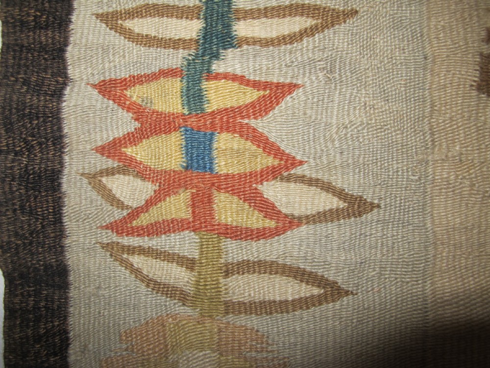 UKrainian Wool Kilim, Circa 1890, 1.62m x 0.87m View III