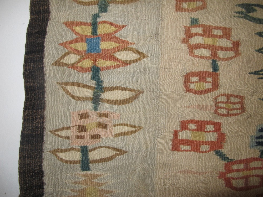 UKrainian Wool Kilim, Circa 1890, 1.62m x 0.87m View IV