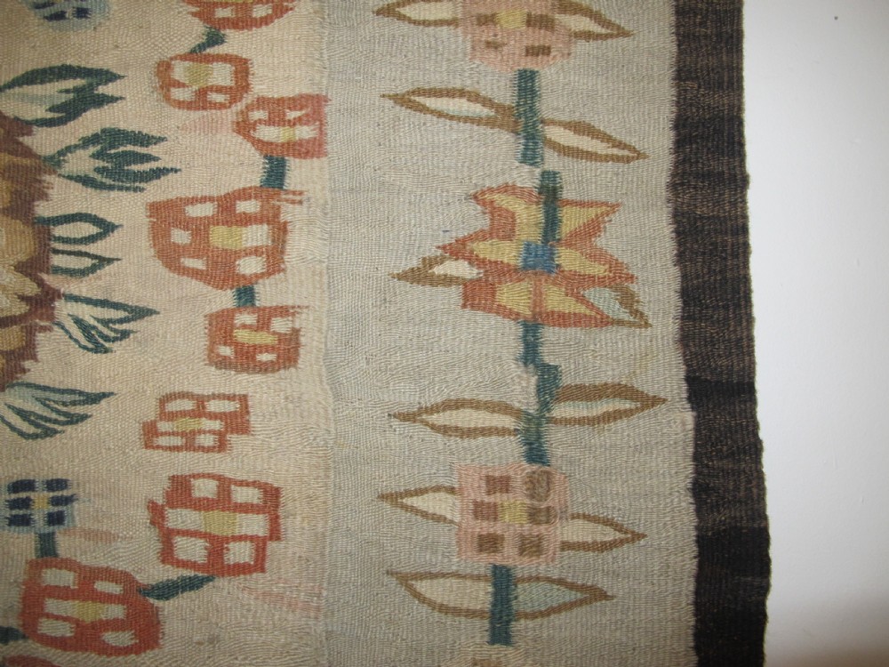 UKrainian Wool Kilim, Circa 1890, 1.62m x 0.87m View V