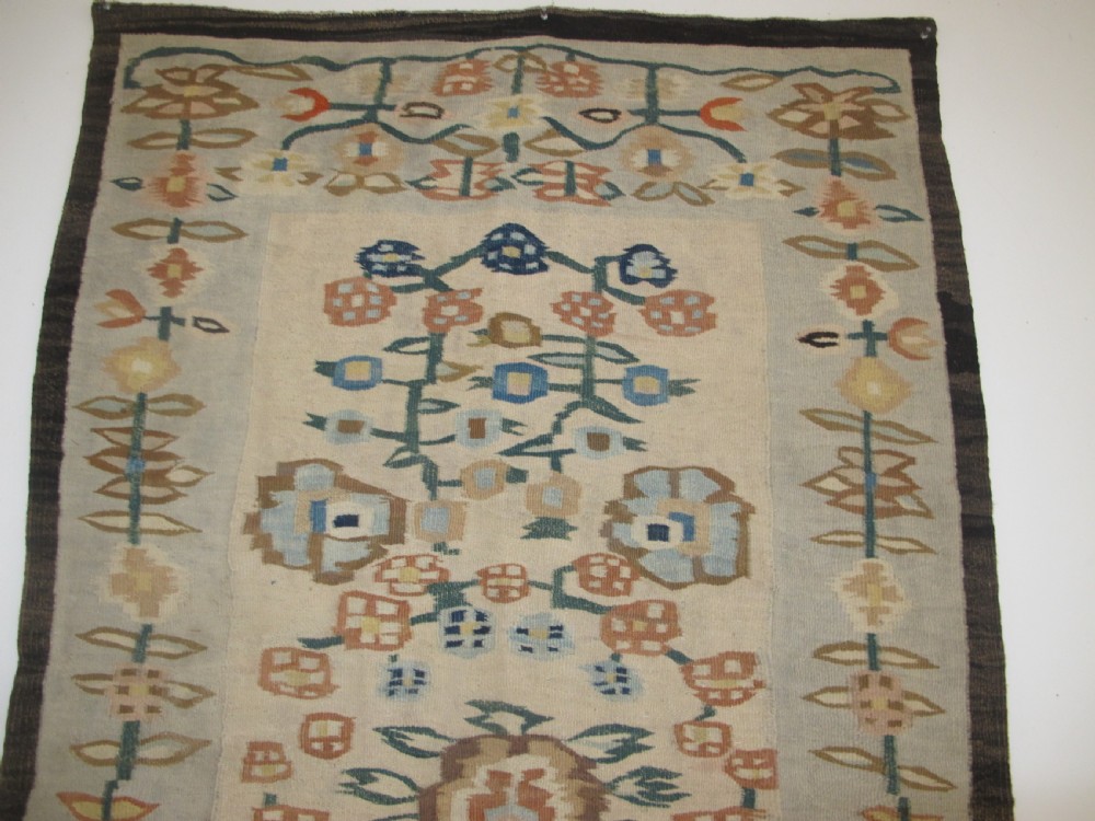 UKrainian Wool Kilim, Circa 1890, 1.62m x 0.87m View VI