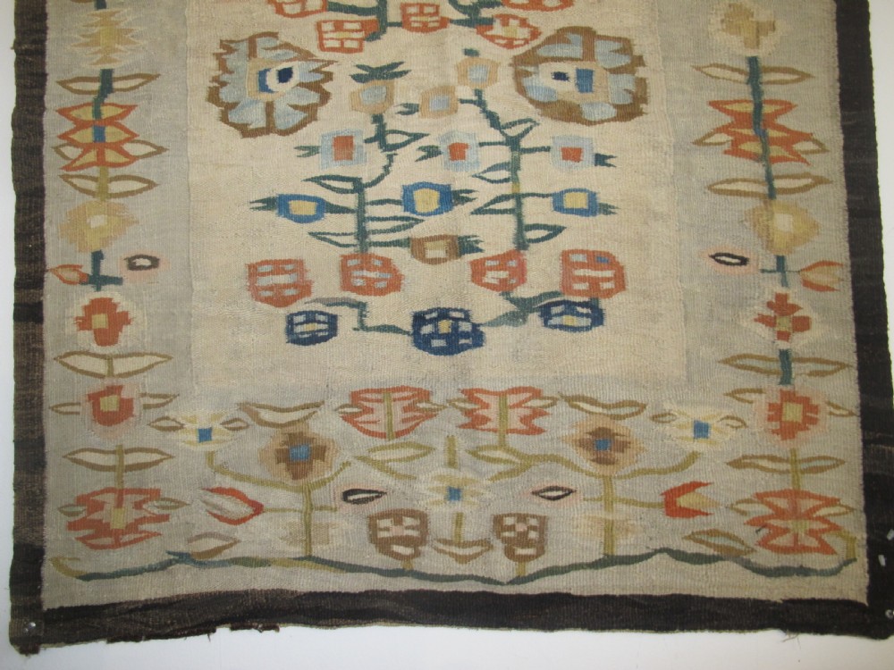 UKrainian Wool Kilim, Circa 1890, 1.62m x 0.87m View VII