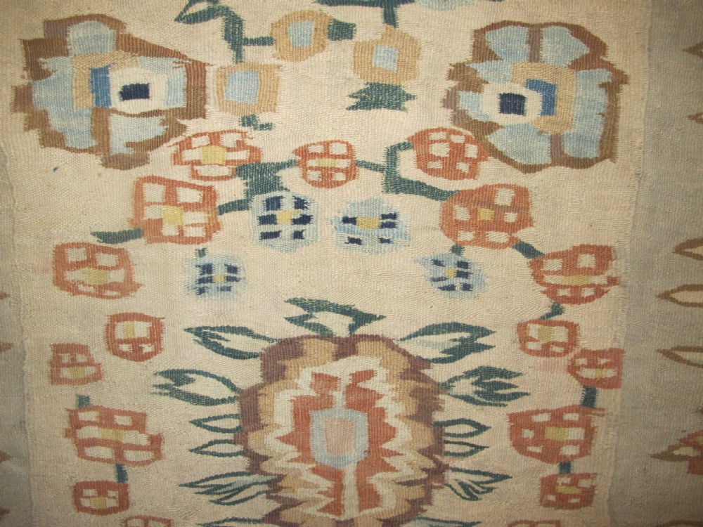UKrainian Wool Kilim, Circa 1890, 1.62m x 0.87m View XII