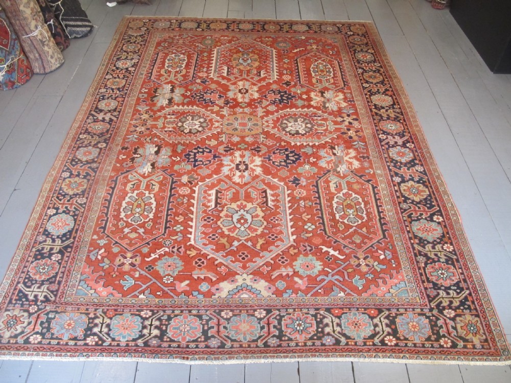 Handsome 19th Century Heriz Carpet, 3.41m x 2.62m