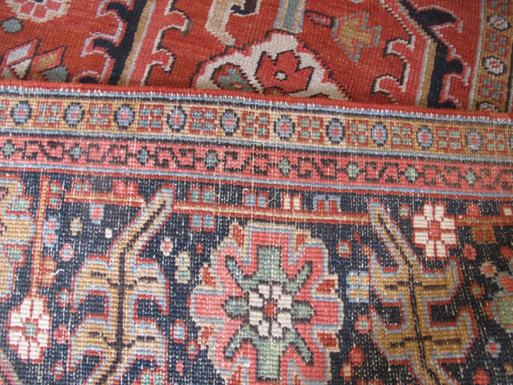 Handsome 19th Century Heriz Carpet, 3.41m x 2.62m View X