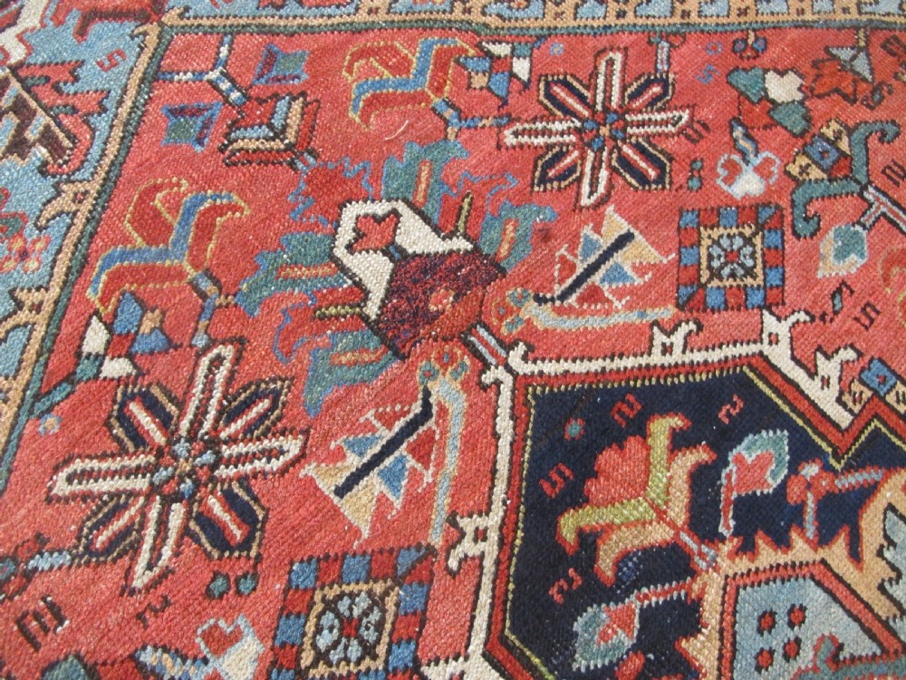 Small Heriz Carpet with Unusual Borders, Circa 1890, 2.90m x 2.09m View XII