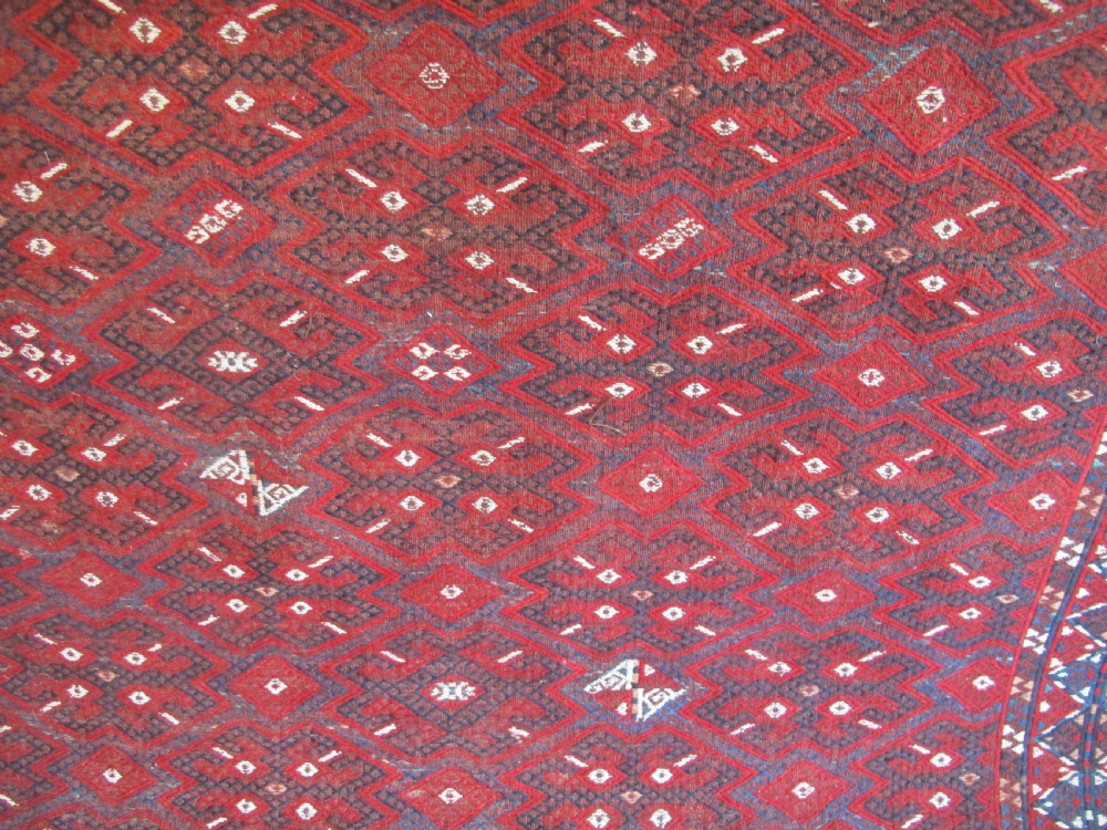 Antique Turkoman Flatwoven Carpet, Circa 1880, 3.20m x 2.06m View XIV