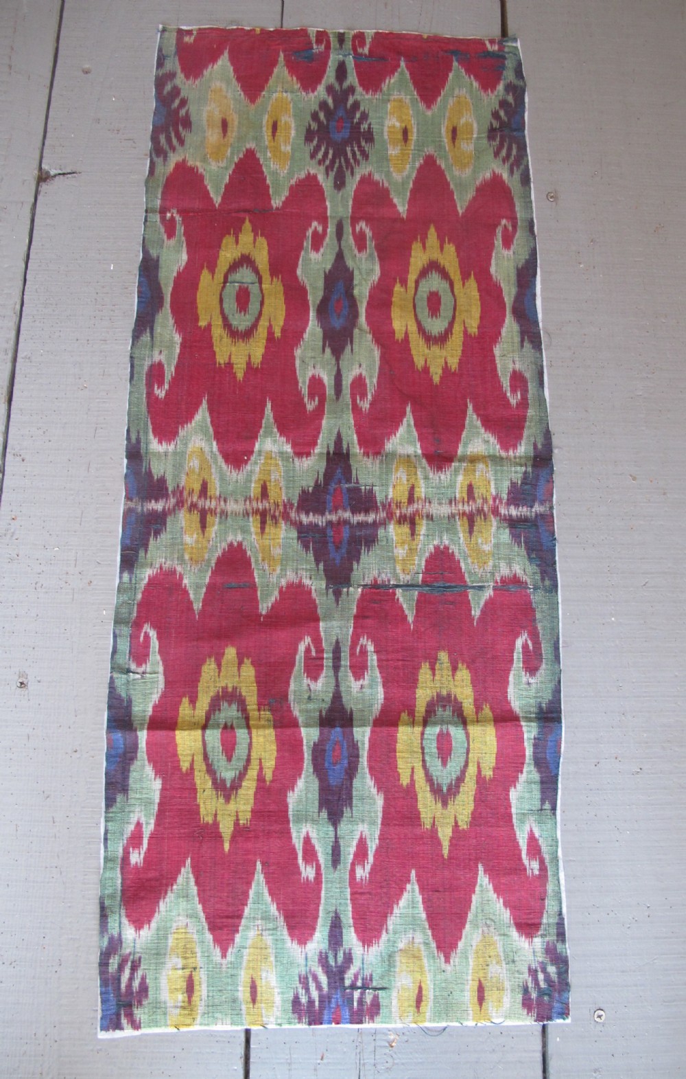 Silk Ikat Panel, Uzbekistan, circa 1880, 100cm x 41cm