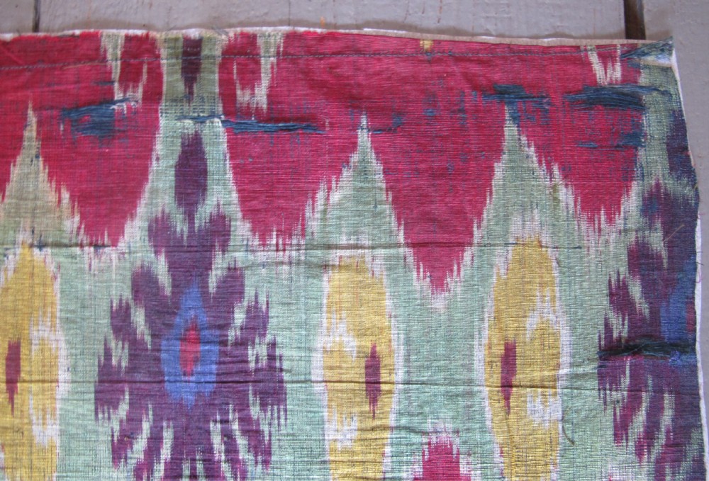 Silk Ikat Panel, Uzbekistan, circa 1880, 100cm x 41cm View VII