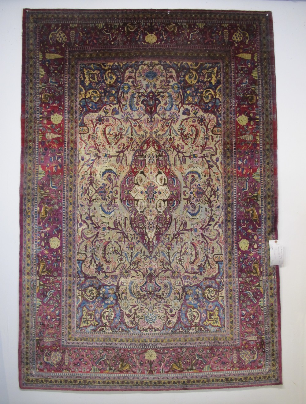 Fine Silk Kashan Rug, Persia, Circa 1910, 1.93m x 1.30m
