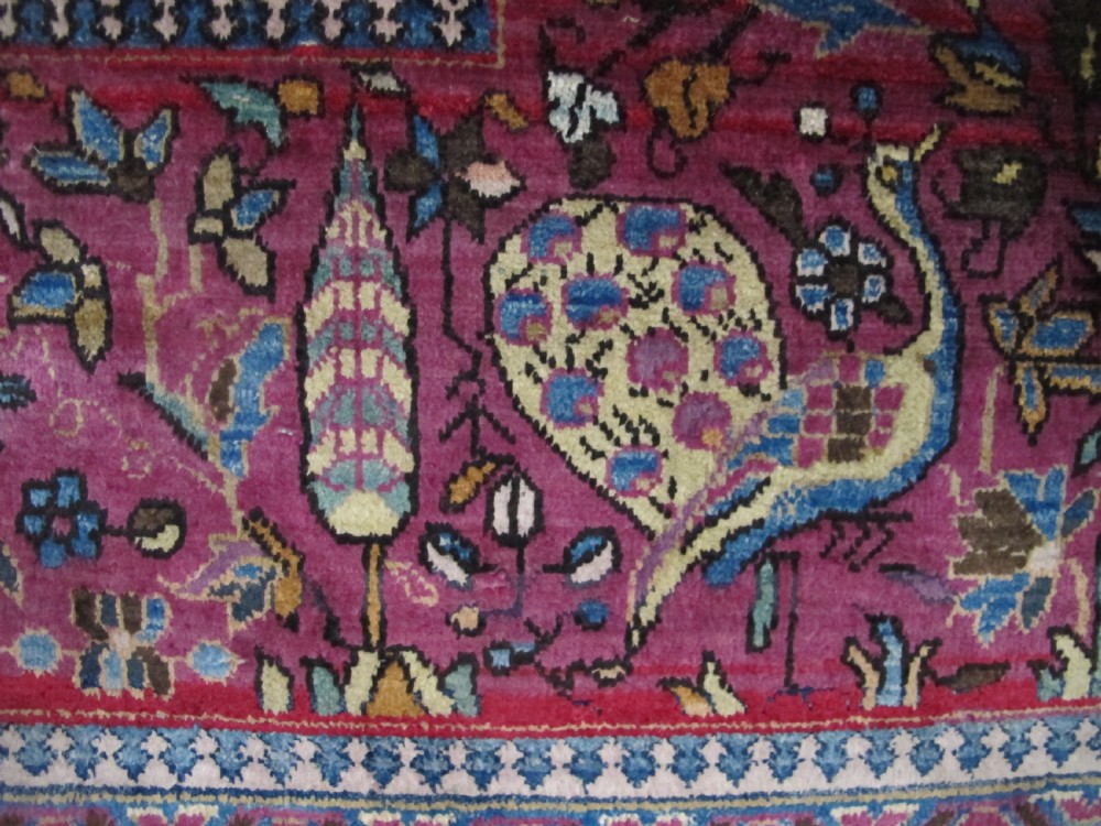 Fine Silk Kashan Rug, Persia, Circa 1910, 1.93m x 1.30m View VIII