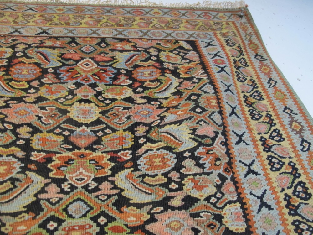 Fine Senneh Wool Kilim, West Persia, Circa 1880, 1.96m x 1.29m View II