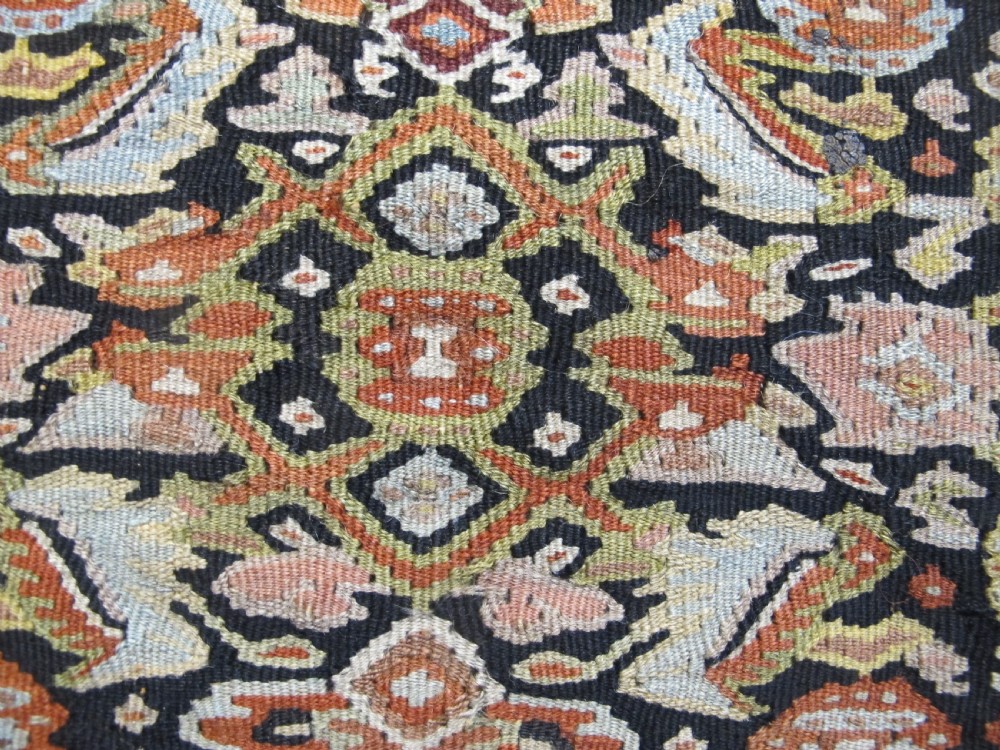 Fine Senneh Wool Kilim, West Persia, Circa 1880, 1.96m x 1.29m View V