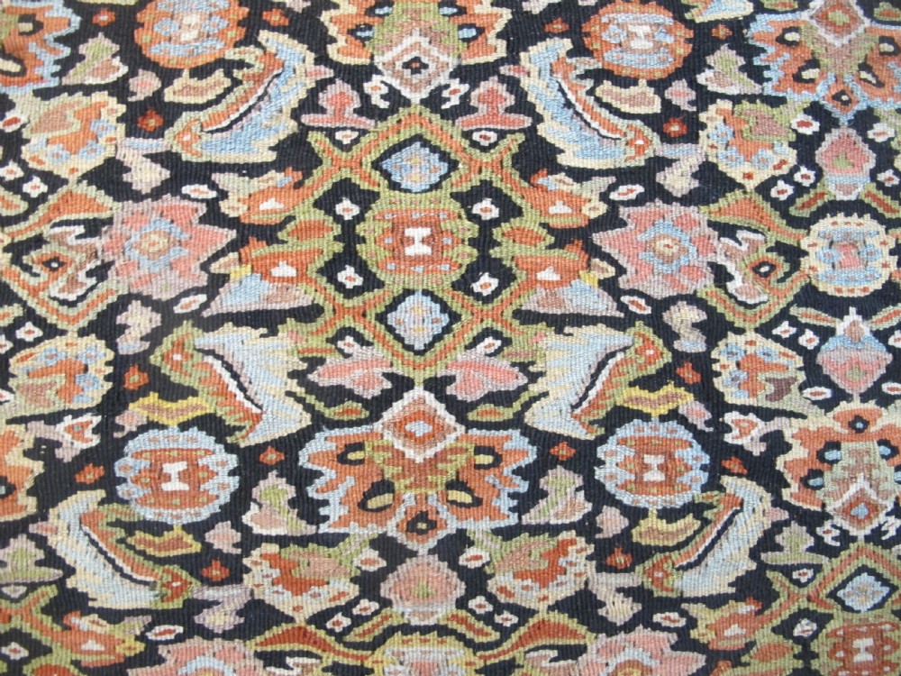 Fine Senneh Wool Kilim, West Persia, Circa 1880, 1.96m x 1.29m View VI