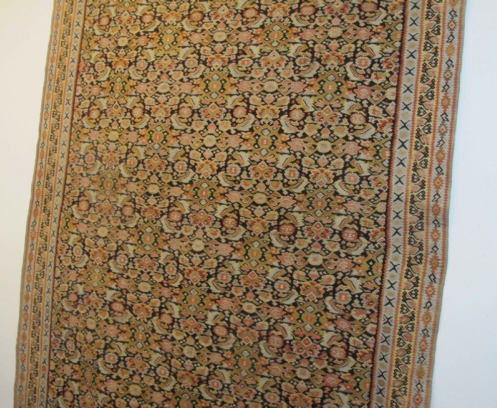 Fine Senneh Wool Kilim, West Persia, Circa 1880, 1.96m x 1.29m View IX