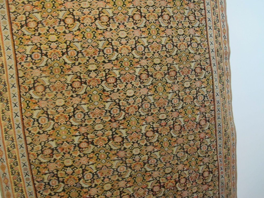 Fine Senneh Wool Kilim, West Persia, Circa 1880, 1.96m x 1.29m View X