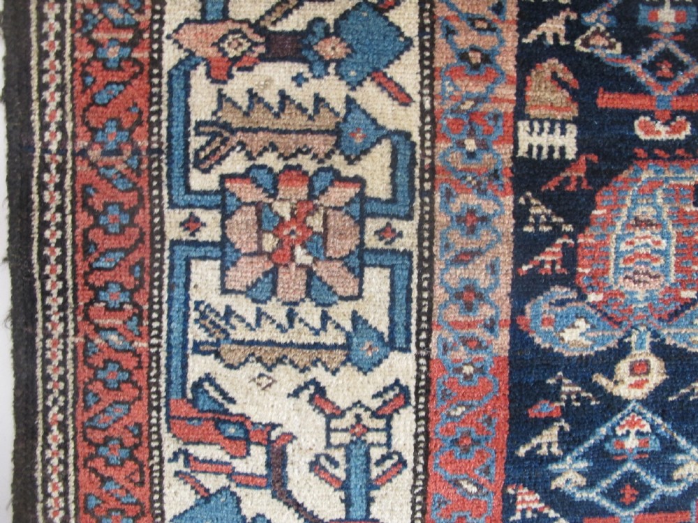 Charming North-West Persian Village Rug, Circa 1900, 2.02m x 1.23m View IV