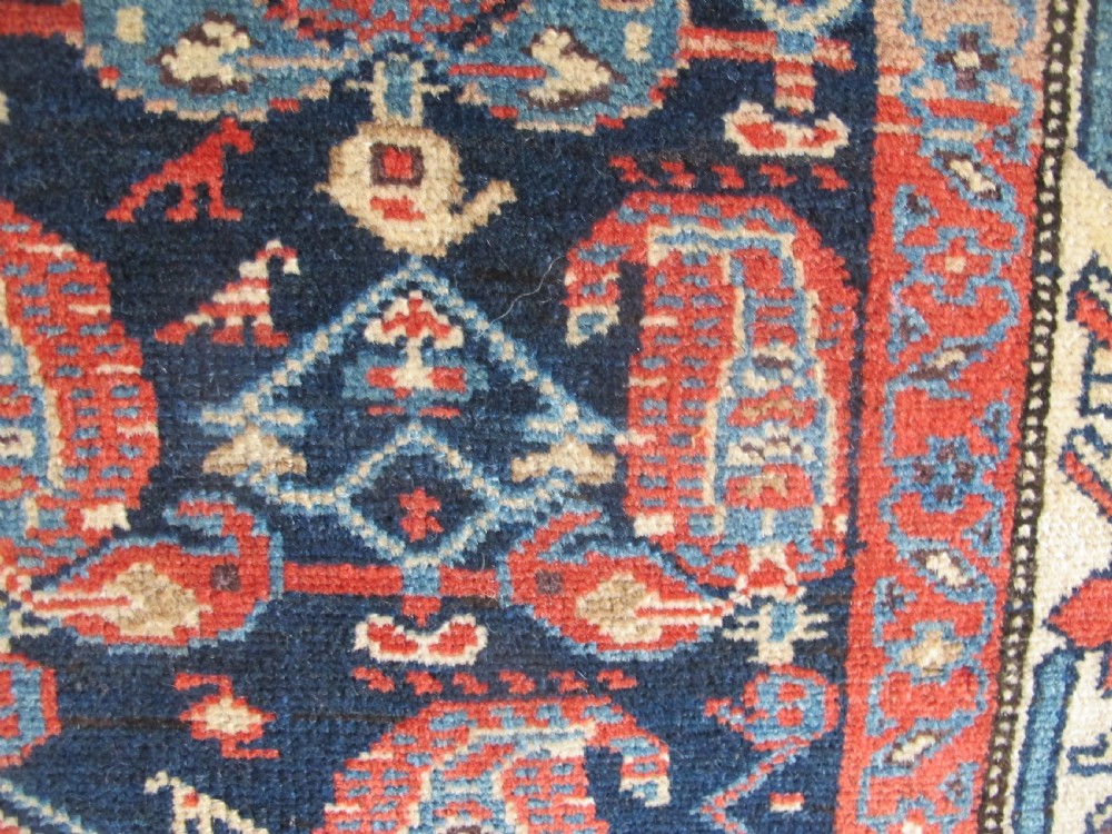 Charming North-West Persian Village Rug, Circa 1900, 2.02m x 1.23m View V