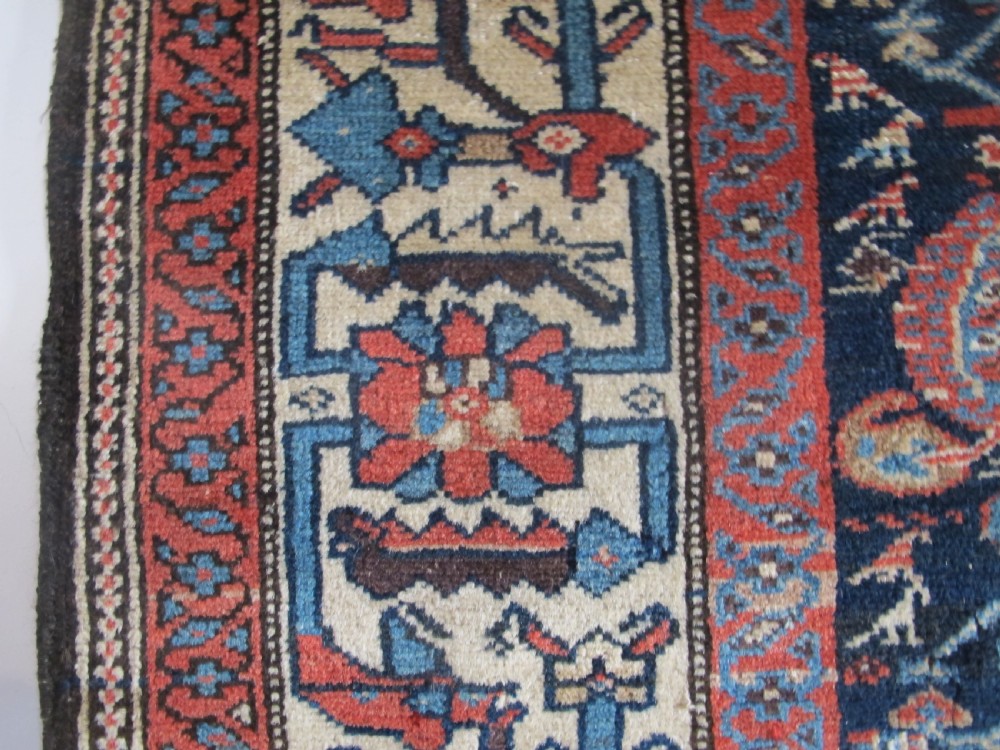 Charming North-West Persian Village Rug, Circa 1900, 2.02m x 1.23m View VII