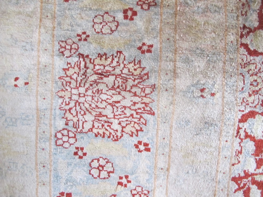 Fine Silk Tabriz Rug, Circa 1900, 1.62m x 1.18m View IV