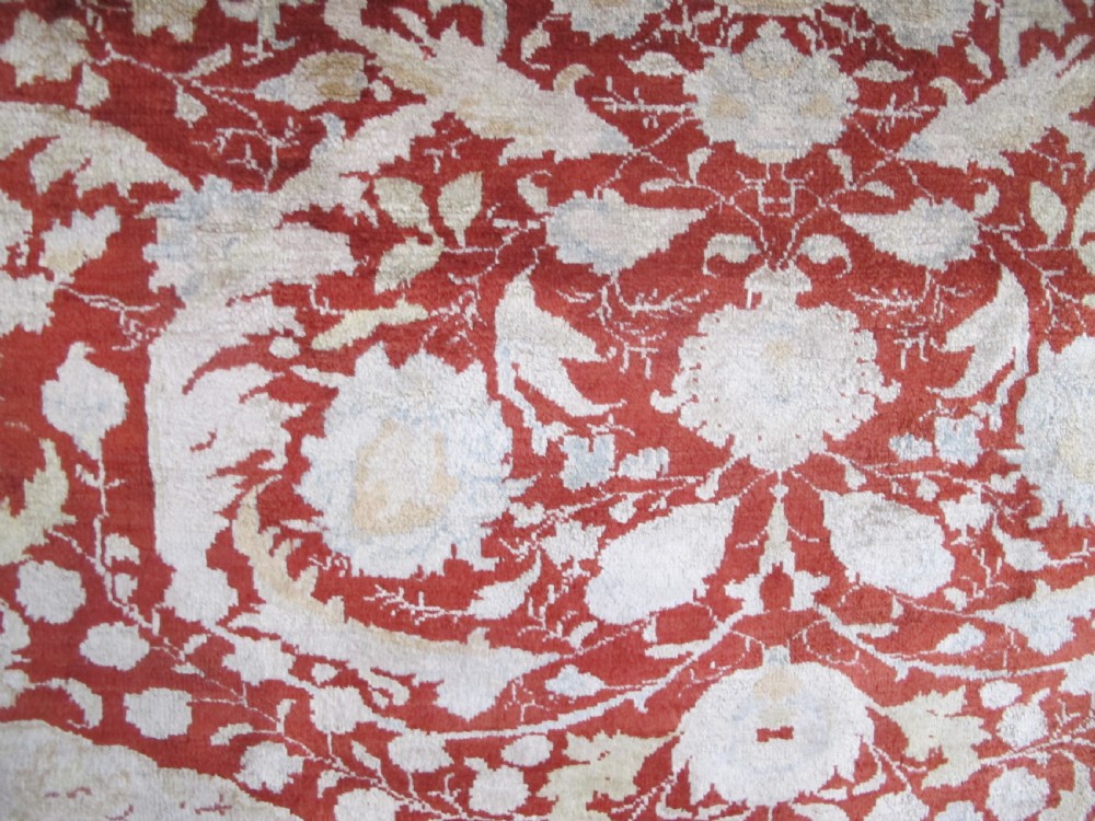 Fine Silk Tabriz Rug, Circa 1900, 1.62m x 1.18m View V