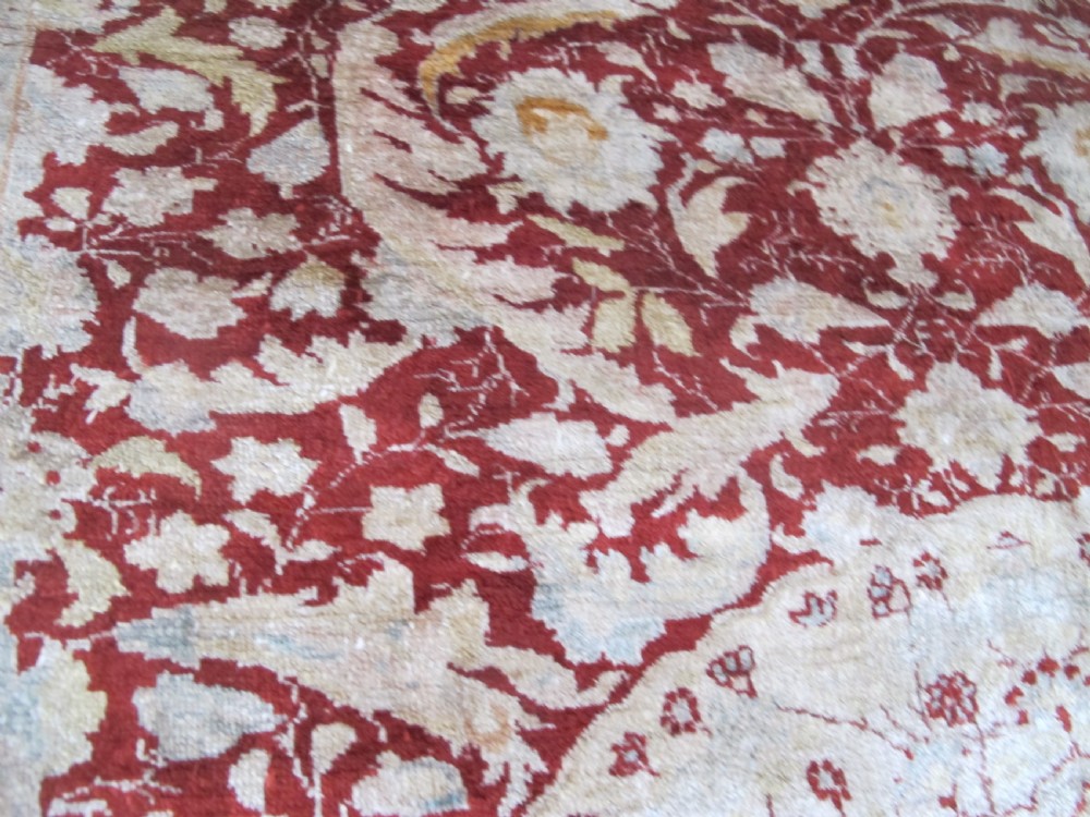 Fine Silk Tabriz Rug, Circa 1900, 1.62m x 1.18m View XII