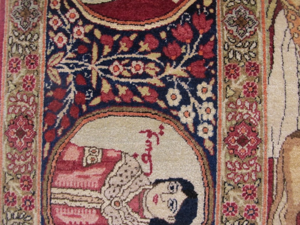 Fine Kirman-Laver Pictorial Rug Depicting Scenes from the Life of Joseph, Circa 1910, 2.31m x 1.46m View XI