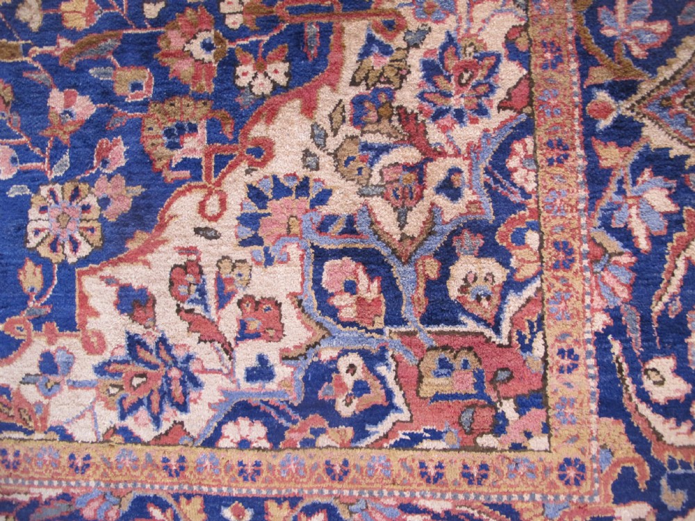 Fine Silk Kashan Rug, Persia, Circa 1920, 2.03m x 1.30m View V