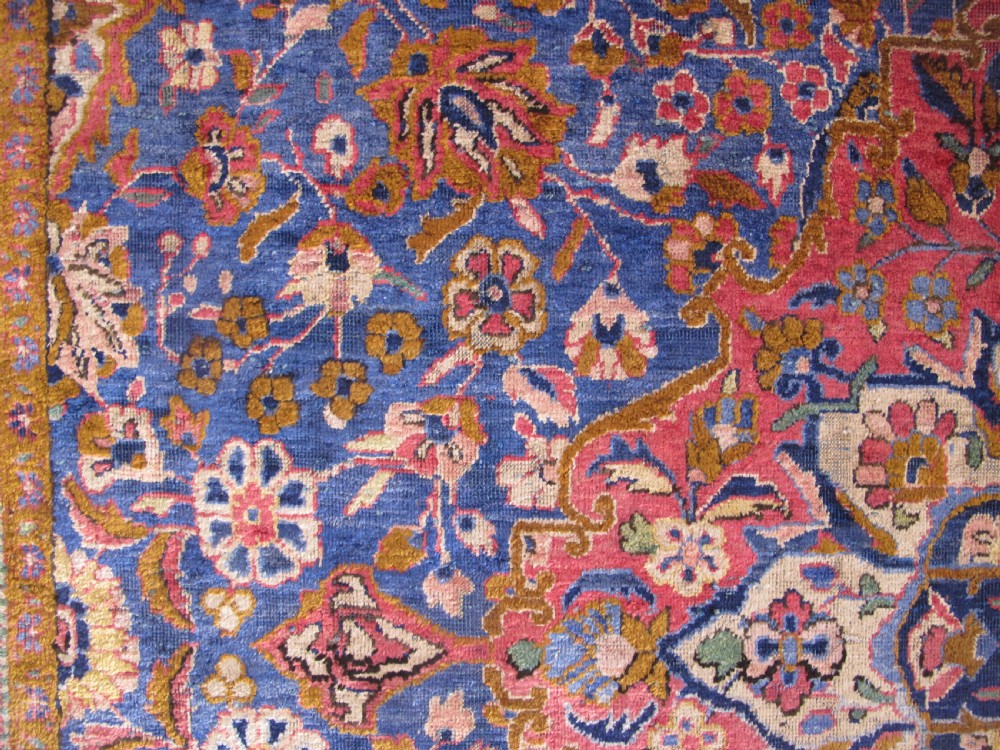 Fine Silk Kashan Rug, Persia, Circa 1920, 2.03m x 1.30m View VIII