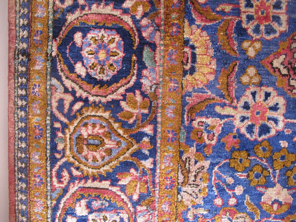 Fine Silk Kashan Rug, Persia, Circa 1920, 2.03m x 1.30m View IX