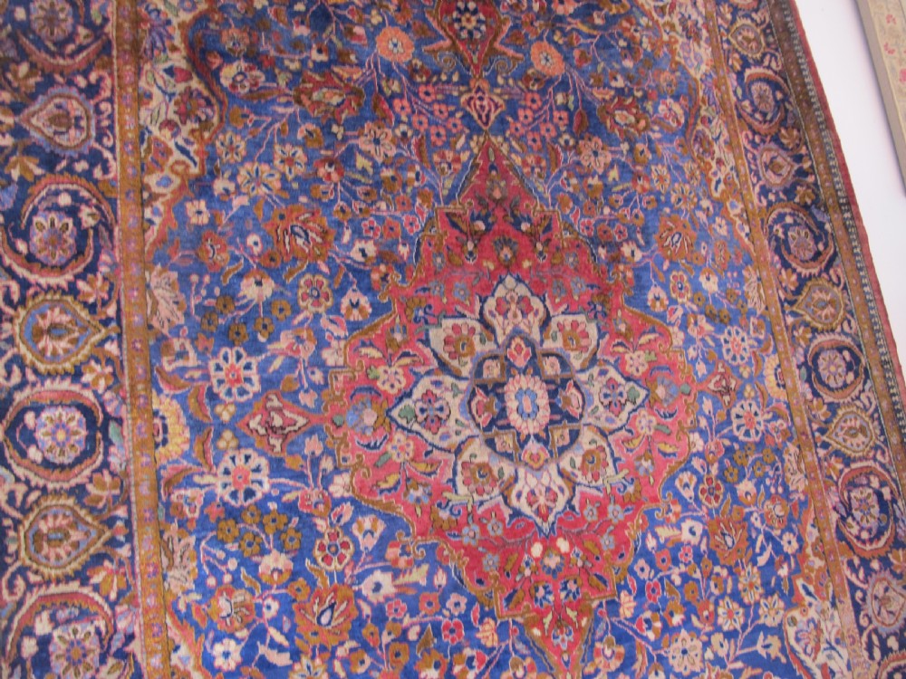 Fine Silk Kashan Rug, Persia, Circa 1920, 2.03m x 1.30m View XI