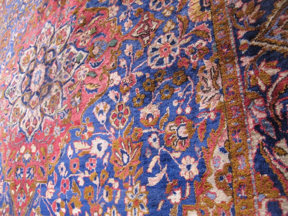 Fine Silk Kashan Rug, Persia, Circa 1920, 2.03m x 1.30m View XII