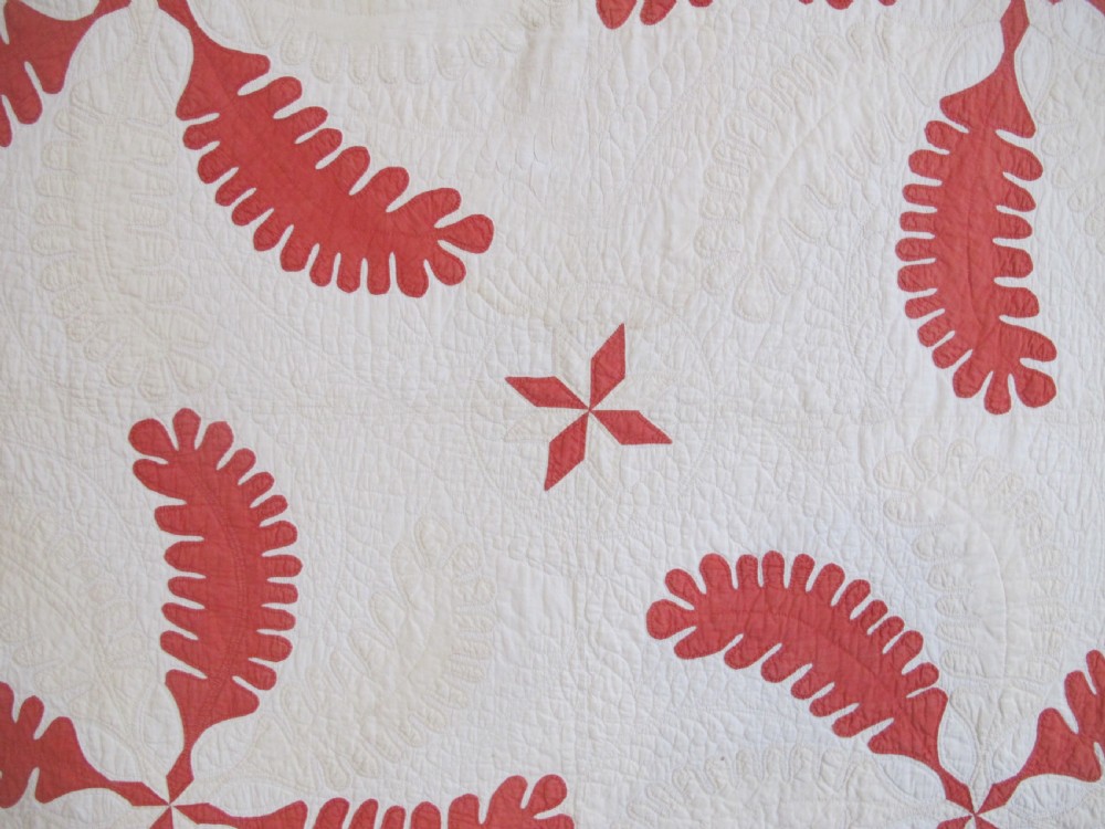 Quilted American Cotton Coverlet, 2.26m x 2.26m View IV