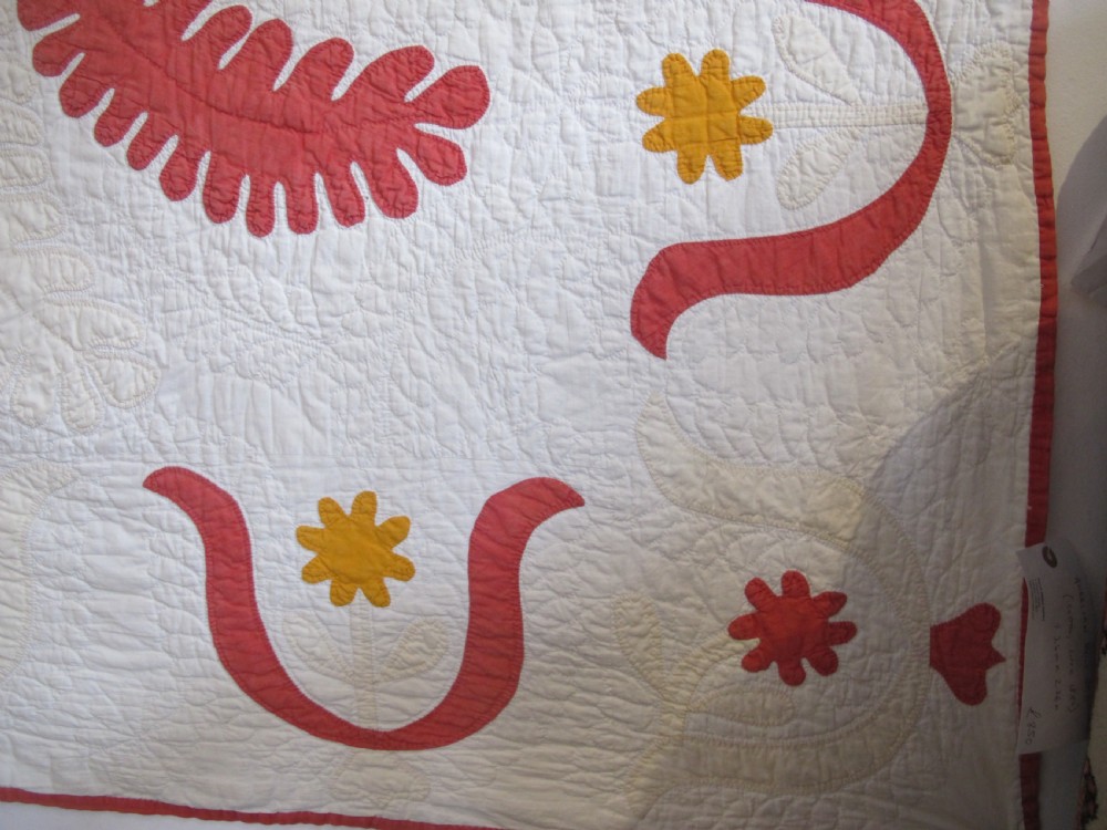 Quilted American Cotton Coverlet, 2.26m x 2.26m View VII