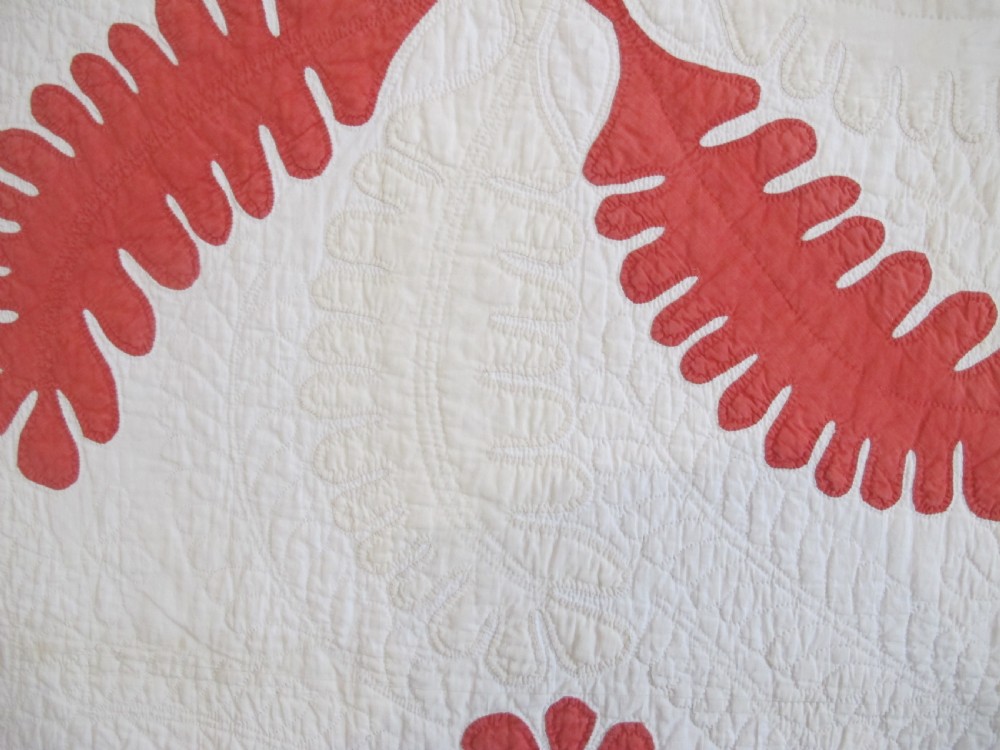 Quilted American Cotton Coverlet, 2.26m x 2.26m View VIII