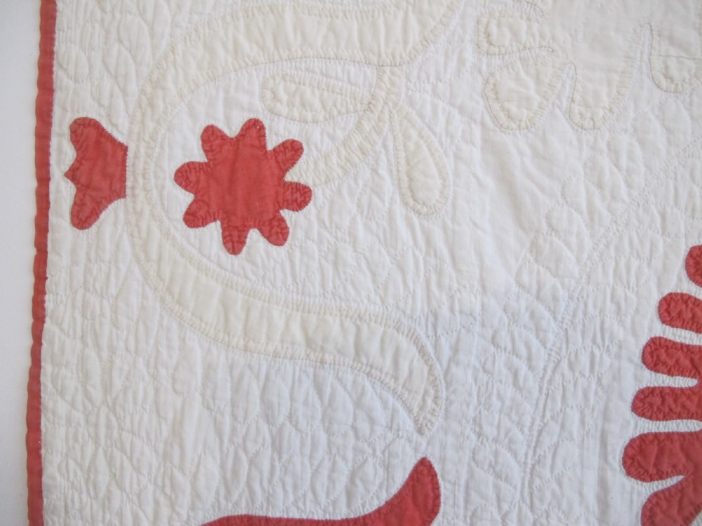 Quilted American Cotton Coverlet, 2.26m x 2.26m View IX