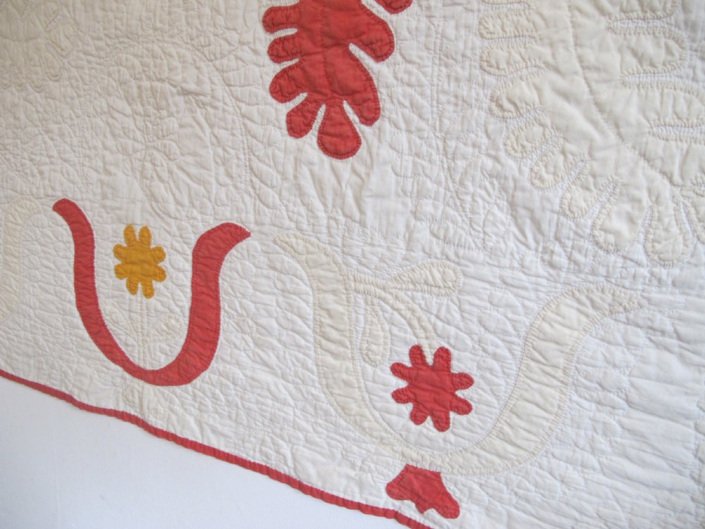 Quilted American Cotton Coverlet, 2.26m x 2.26m View XI