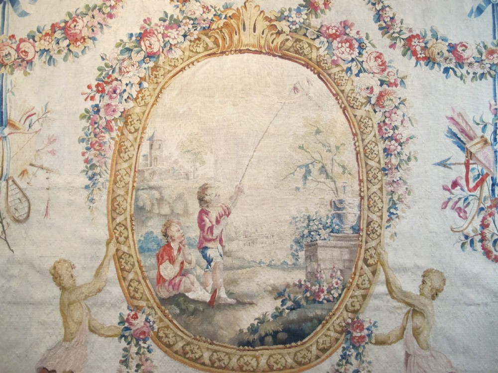 A Fine 18th Century French Tapestry in the Rococo Style, 1.94m x 2.43m View III