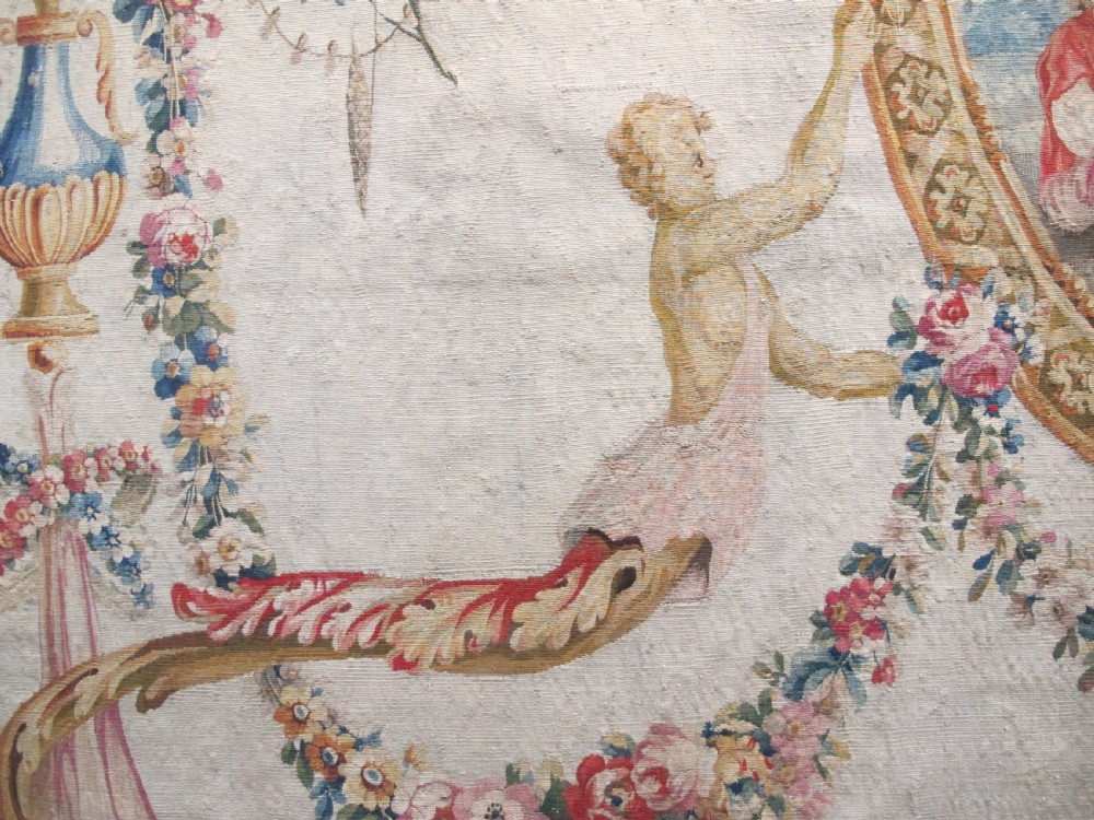 A Fine 18th Century French Tapestry in the Rococo Style, 1.94m x 2.43m View IV