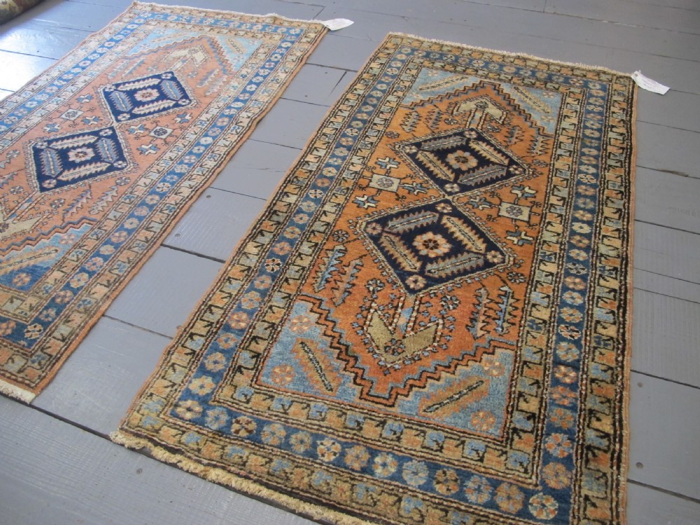A Rare Pair of Heriz Rugs, Circa 1890, 1.78m x 0.97m each View IV