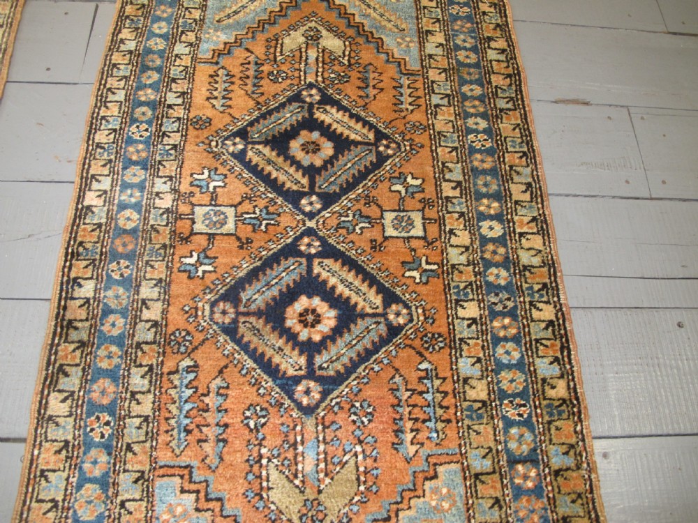 A Rare Pair of Heriz Rugs, Circa 1890, 1.78m x 0.97m each View V