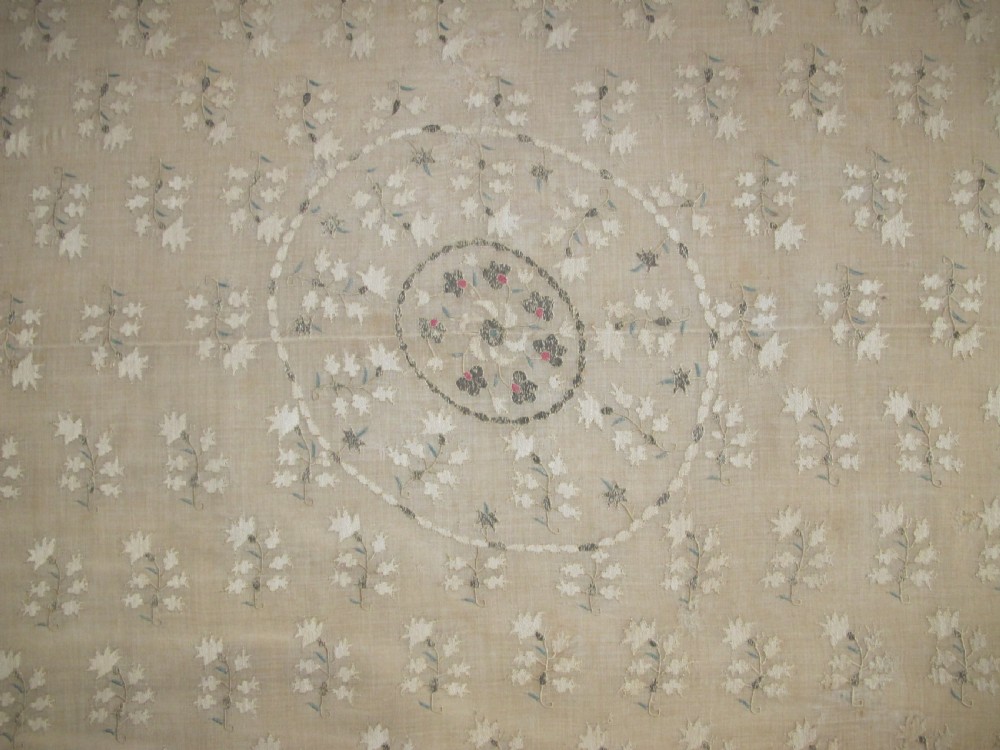 Early 19th Century Silk and and Metal Thread Ottoman Embroidery, 1.23m x 1.09m View II
